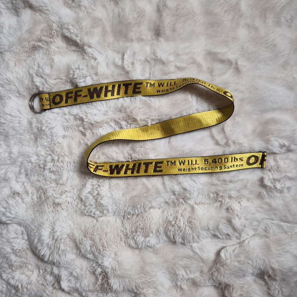 Off White Inspired Belt Yellow Black Red One Size OS Streetwear Dope Unisex Hip